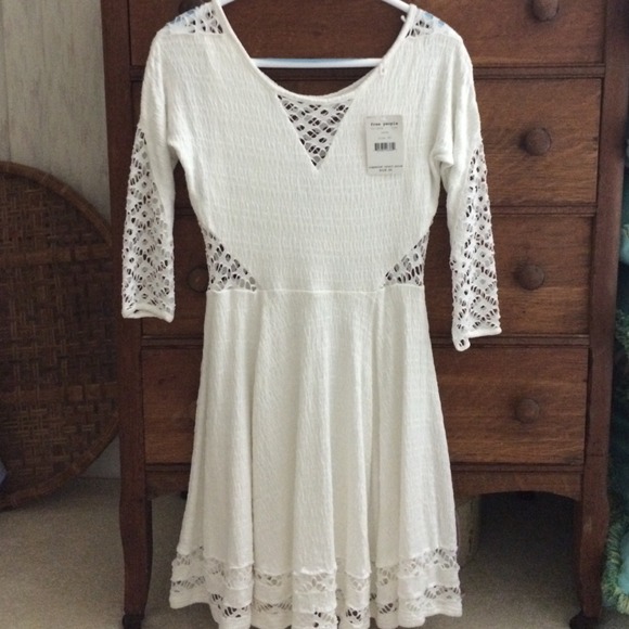 NWT To The Point Mini Dress in Snow - Picture 2 of 4