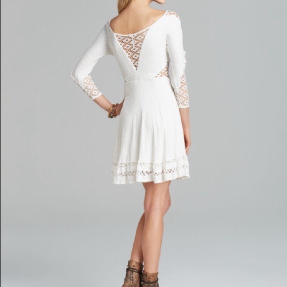 NWT To The Point Mini Dress in Snow - Picture 3 of 4