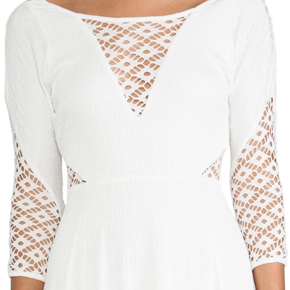 NWT To The Point Mini Dress in Snow - Picture 4 of 4