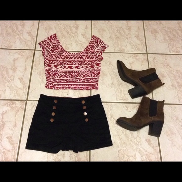 Aztec crop top