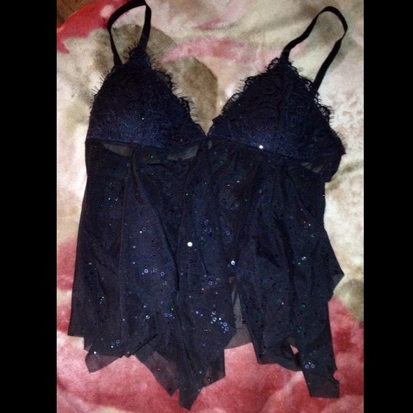 Victoria's Secret Other - ❌❌Sold!❌❌ VS rainbow sequin layered lingerie top