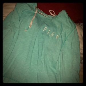 Light blue VS Pink hoodie sweatshirt