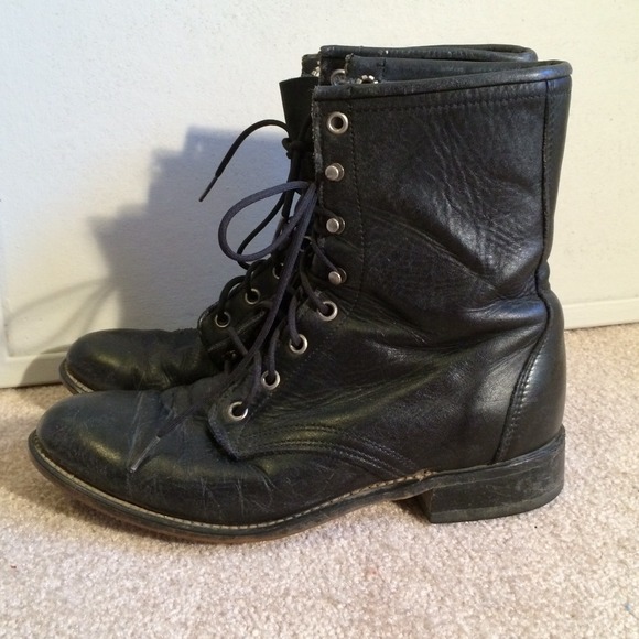 Boots - Black Combat Boots