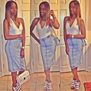 American apparel White body suit