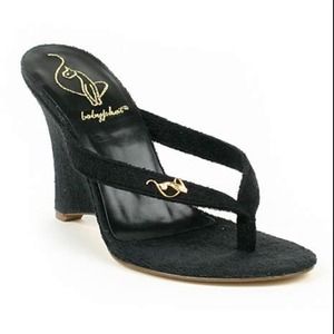 Baby Phat terry wedge sandals