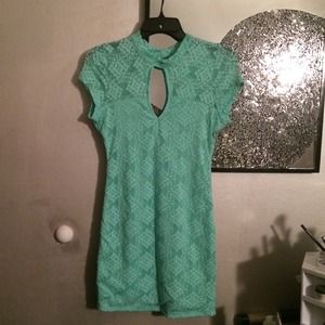 Blue Cutout dress