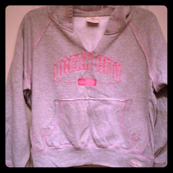 Grey ocean city nj hoodie