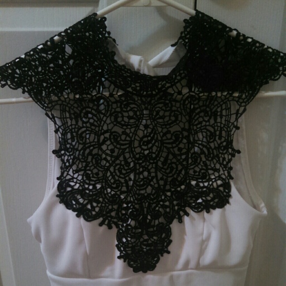 White mini sheath pencil dress lace small 2 sexy - Picture 2 of 3