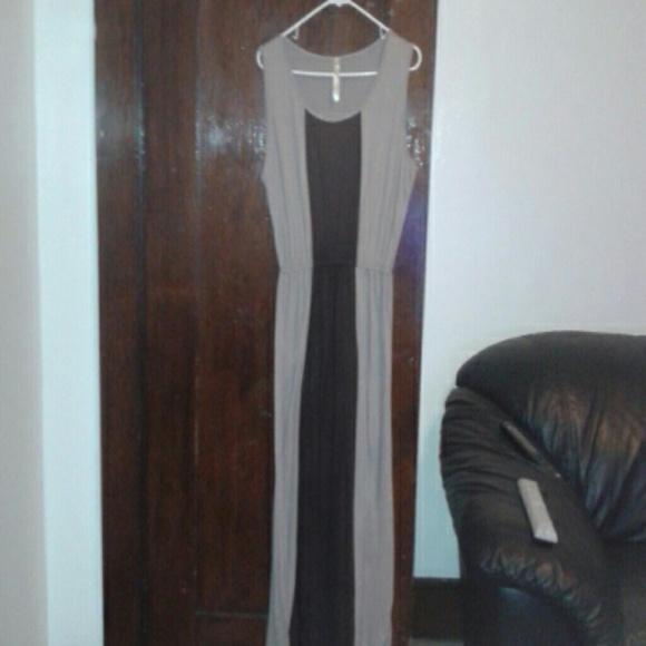 Long tan dress XL