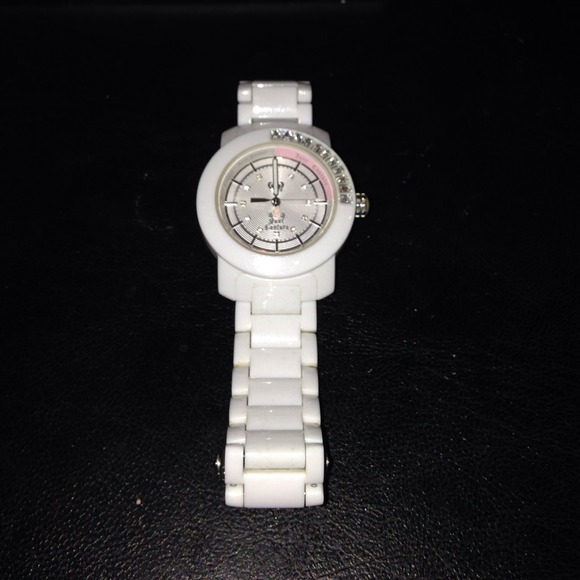 Juicy Couture White Rhinestone Watch