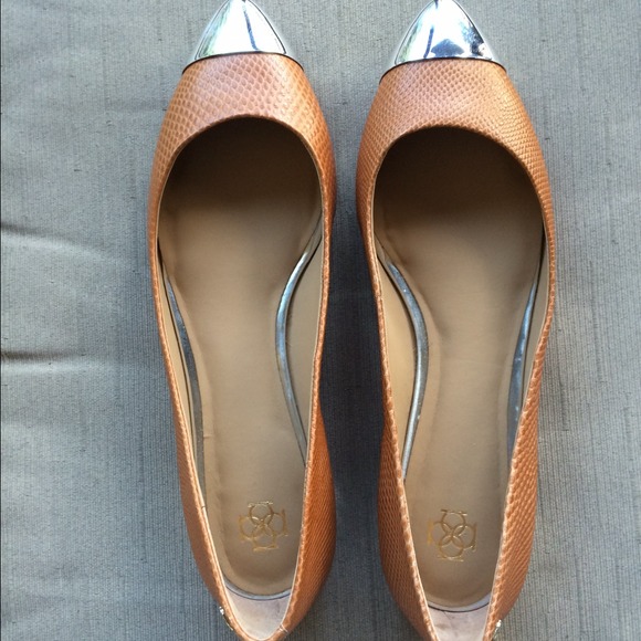 Brown pointed Ann Taylor ballet flats - Picture 1 of 4