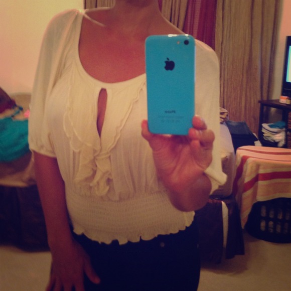 pretty cream colored top