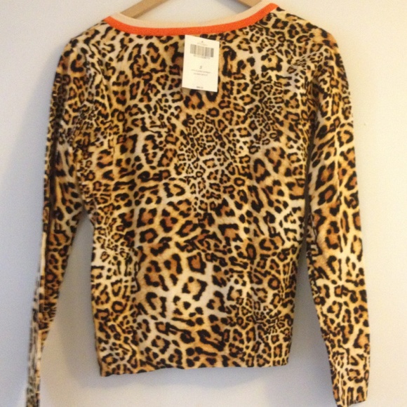 Boston Proper 💗Animal Print Cardigan 💗 - Picture 5 of 5