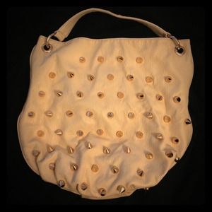 Nordstrom gold spoke leather bag