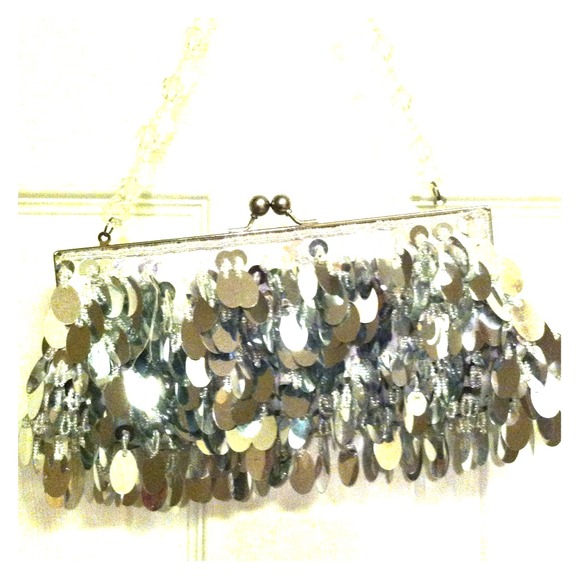 Silver Boutique clutch/small purse