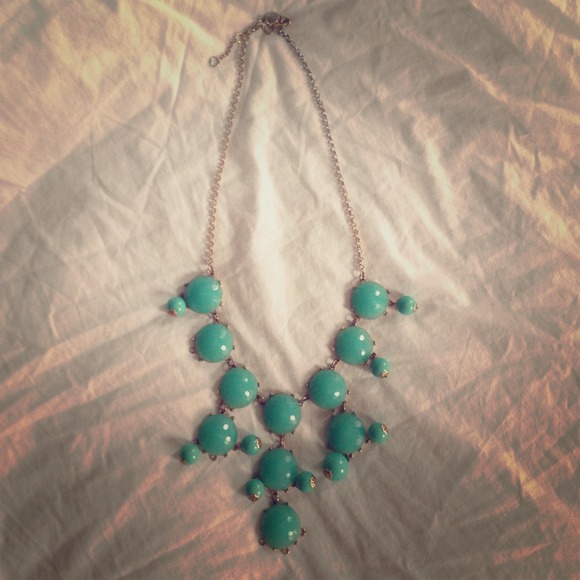 Turquoise large bib necklace