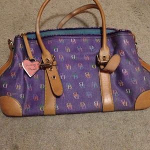 Dooney & Bourke initial it bag in purple!