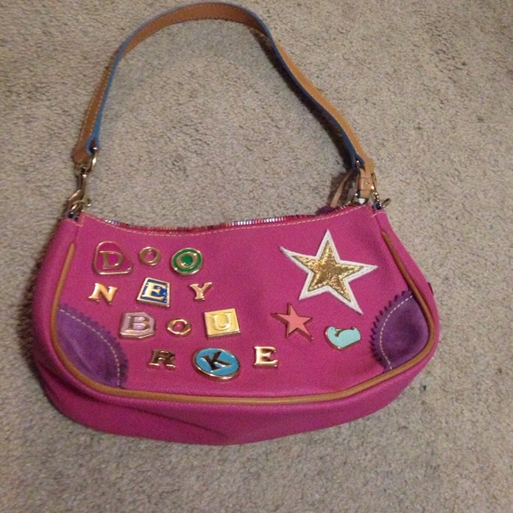 Dooney and Bourke pink letter bag