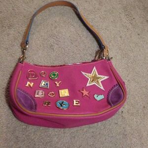 Dooney and Bourke pink letter bag