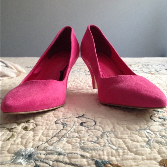 Pink high heeled shoes!