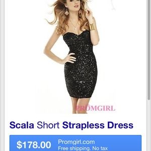 Bundle!!!Scala sweetheart strapless sequin dress!!