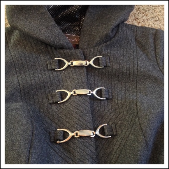 🍒HOST PICK🍒 Adorable Charcoal Mid Length Peacoat - Picture 2 of 4