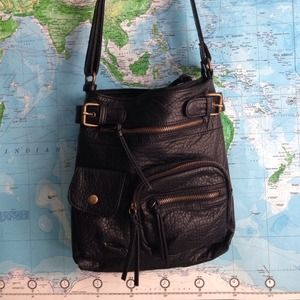 Soft Leather Satchel Black