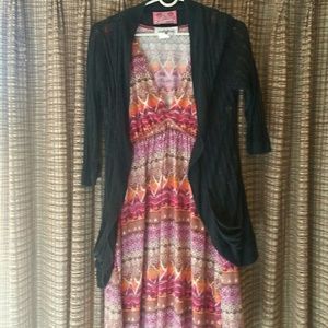 Knitted black cardigan