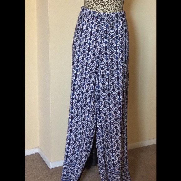 Max Studio Pants - Batik Inspired Print Rayon Pant