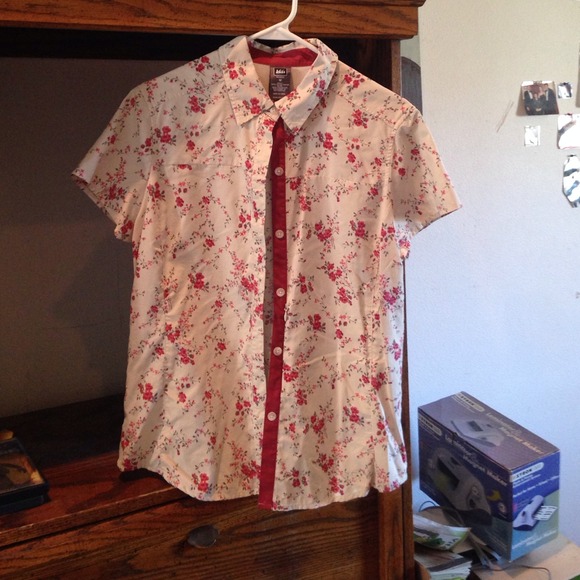 Floral button up shirt