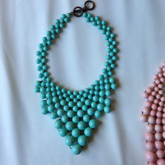 Bead Necklace Bundle! Baby pink and blue! - Picture 2 of 4