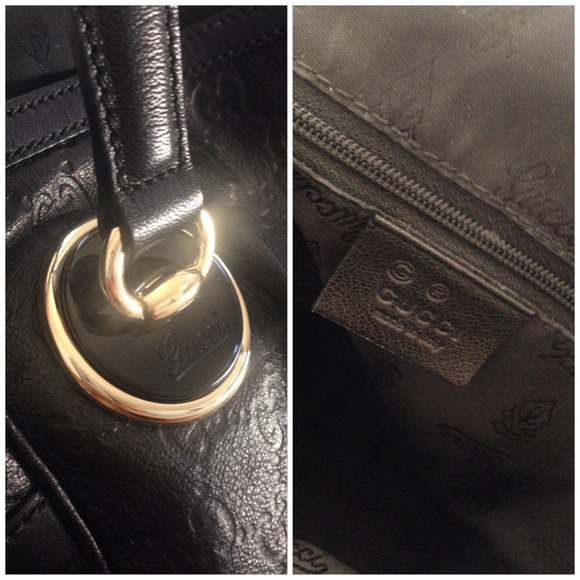 πSALEπ GUCCI large leather tote - π―% Authentic - Picture 3 of 4