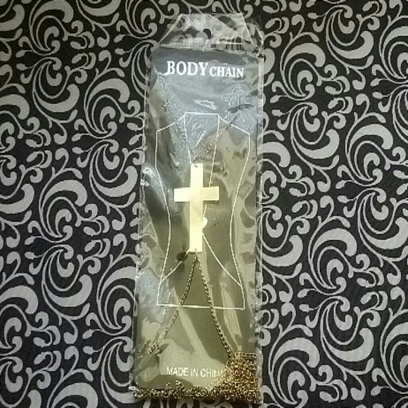 Gold color Cross Body Chain