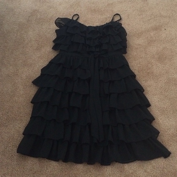 Juicy Couture ruffled black dress