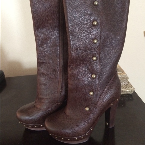 Chocolate Brown Leather UGGS