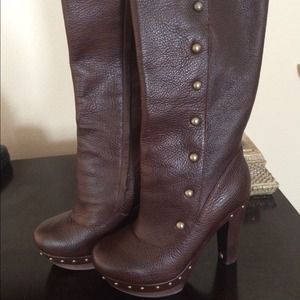 Chocolate Brown Leather UGGS