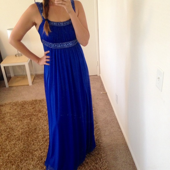 Marisol Rodriguez Dresses & Skirts - Gorgeous cobalt blue long gown w/ embellishments