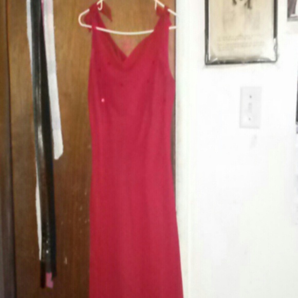 Beautiful long red dress