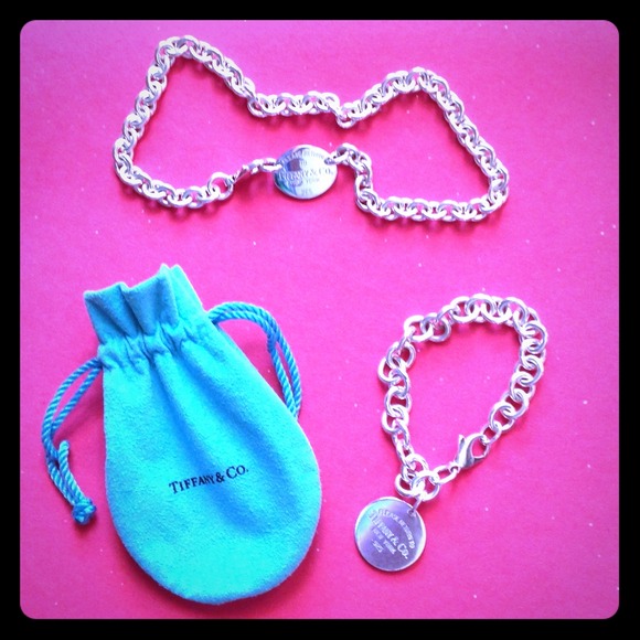 Authentic Tiffany necklace and bracelet