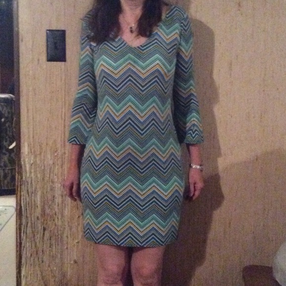 Geometric print dress