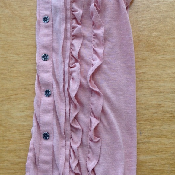 Flirty Pink Ruffle Tank - Picture 2 of 3