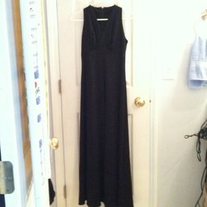 Long black maxi dress..no zippers, just slip on!