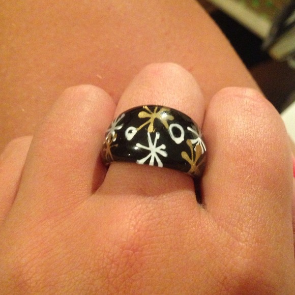 Black plastic bubble ring!