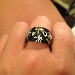 Black plastic bubble ring!