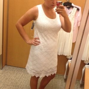 White lace dress