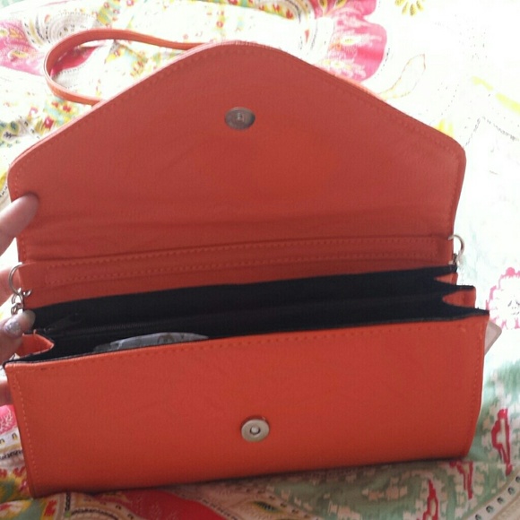 Light Orange Studded Purse - Picture 2 of 2