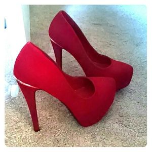 Ruby Red stilettos