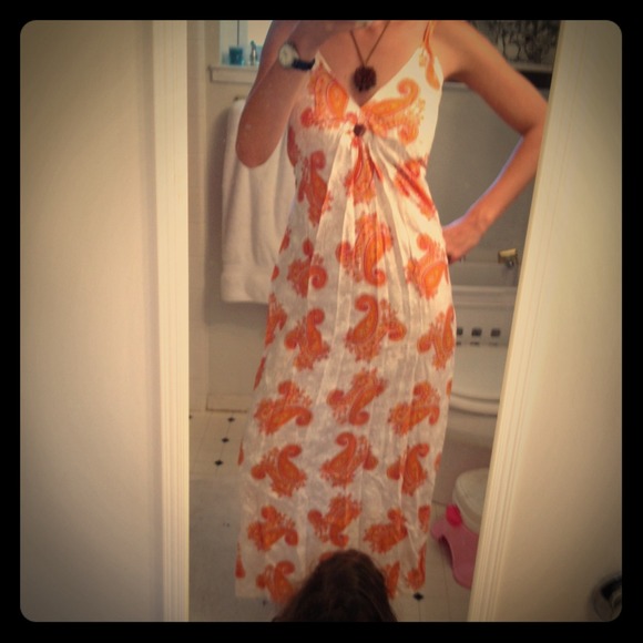 handmade Dresses & Skirts - HOLD! 🌺sale! Gorgeous paisley peephole maxi!