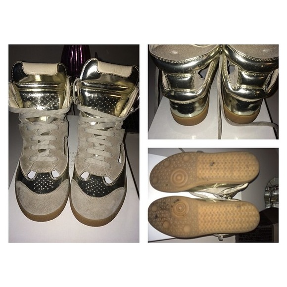 MM cutout sneakers Gold