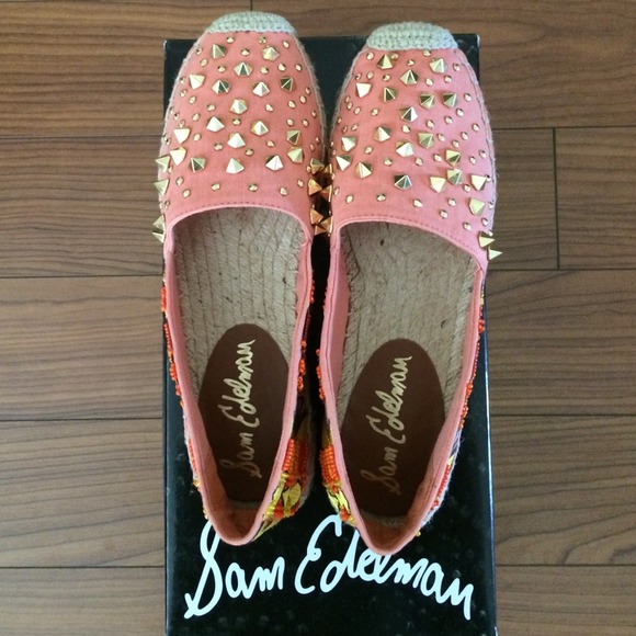 *SOLD*Sam Edelman embellished Espadrille Slip-ons